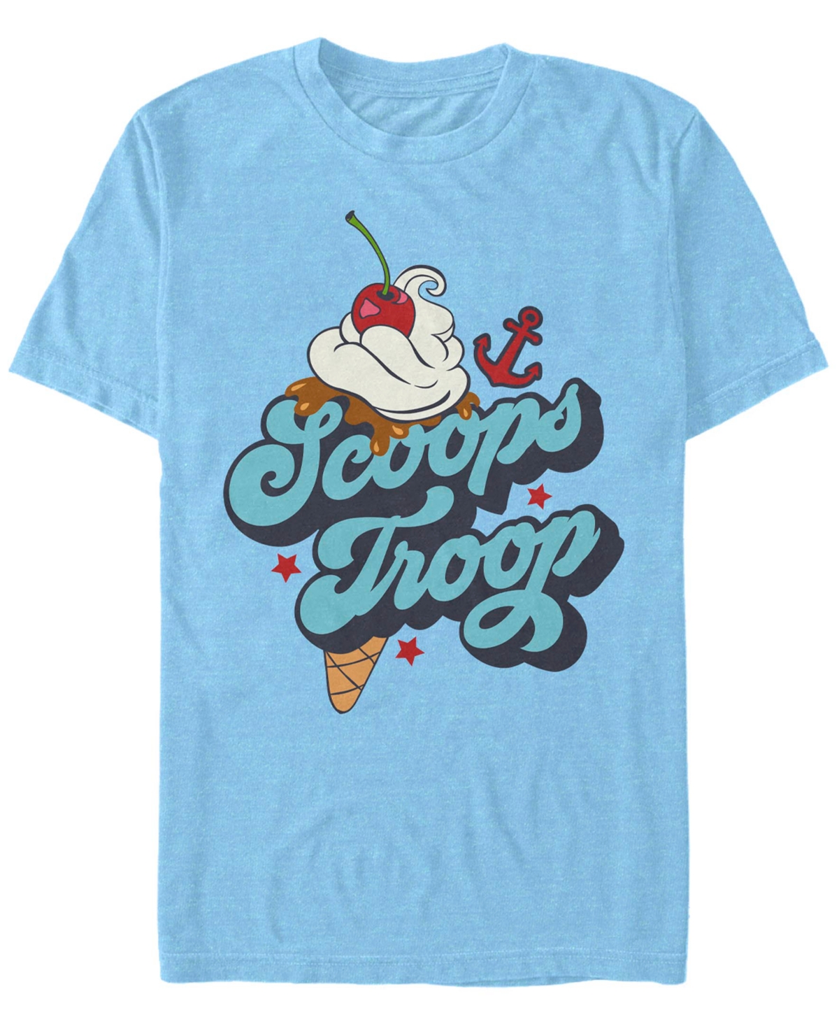 Stranger Things Men's Scoops Troop Logo Short Sleeve T-Shirt