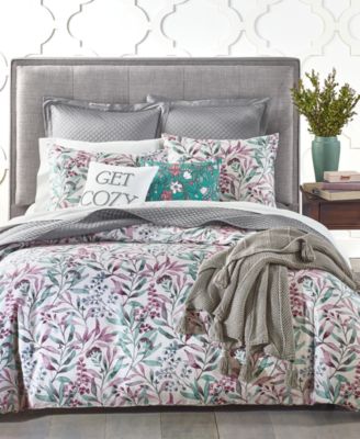 Charter Club Damask Designs Shade Garden Duvet Cover Sets Created For Macys Bedding