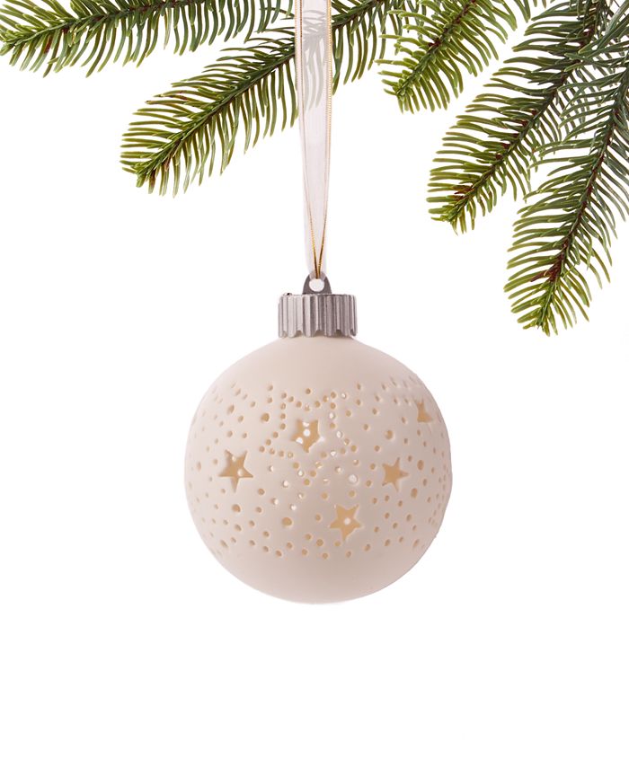  Wettarn 50 Pcs Christmas White Ball Ornaments with Lid