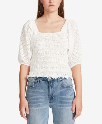 BB Dakota by Steve Madden - Women's Smock My Way Eyelet Top