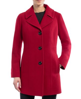 Anne klein red peacoat on sale