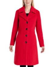 Macys womens clearance red coats