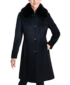 Women's Faux-Fur Club-Collar Coat