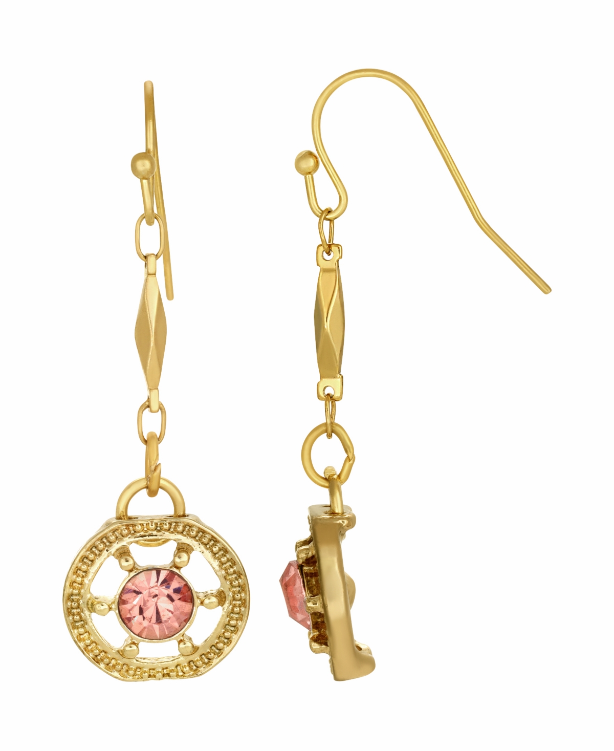 2028 Women's Peach Drop Earring In Peach