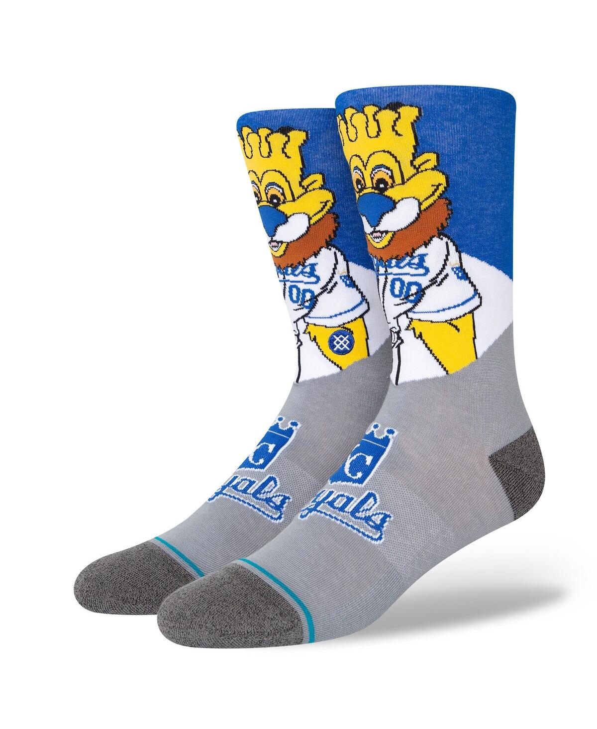 Stance Men's  Kansas City Royals Team Mascot Logo Crew Socks In Gray