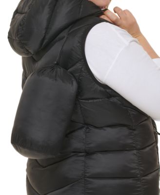 Plus Size Packable Hooded Puffer Vest, Created for Macy's