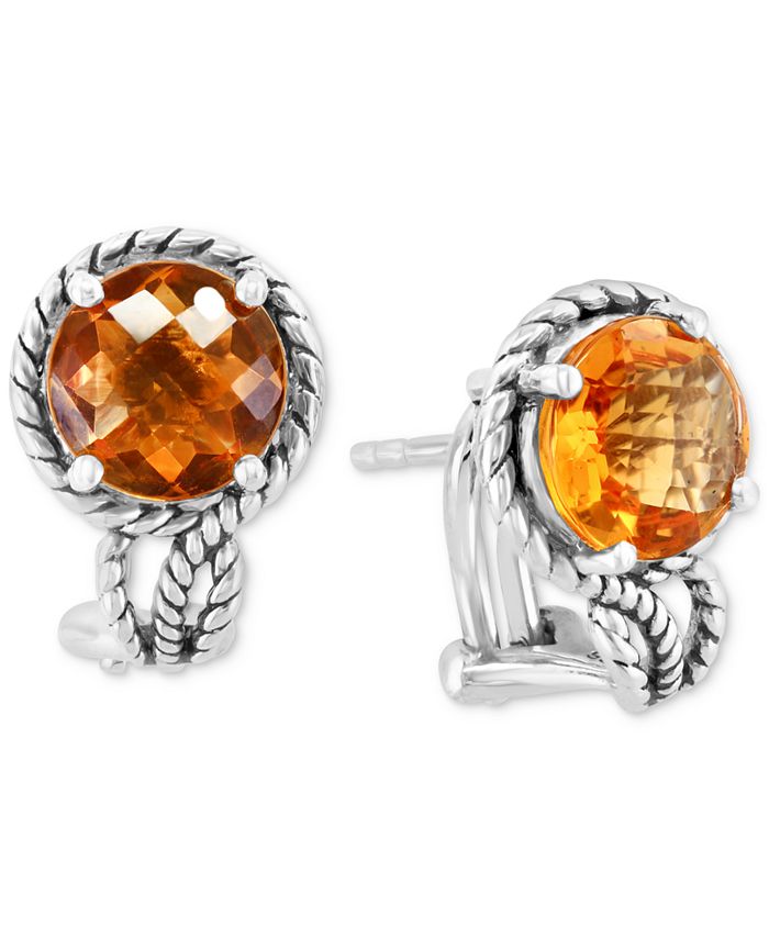 Macy's citrine earrings hot sale