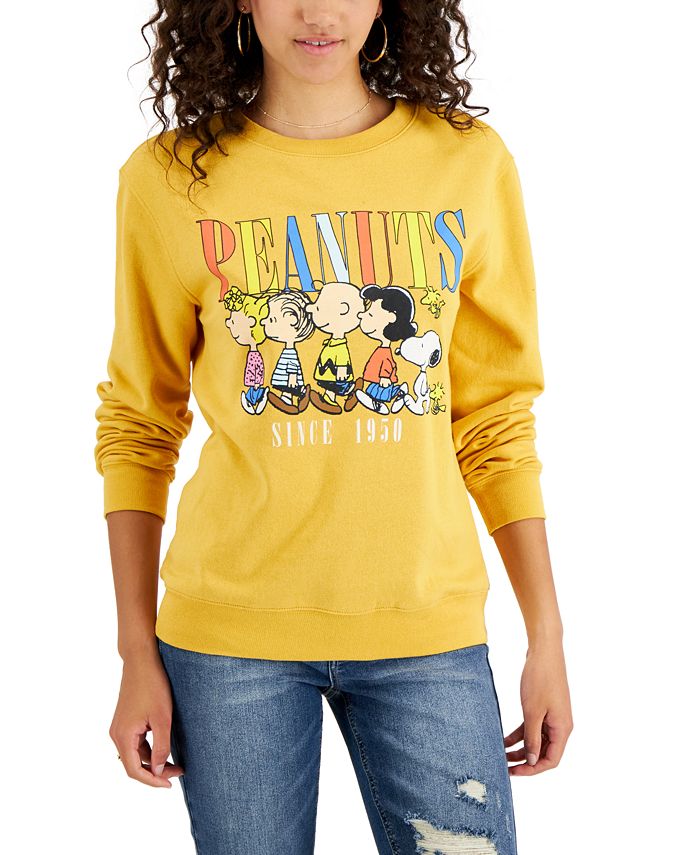 Peanuts Juniors Snoopy Friends Graphic Print Sweatshirt Macy s