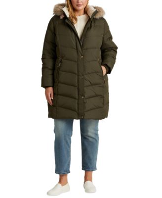 plus size hooded puffer coat