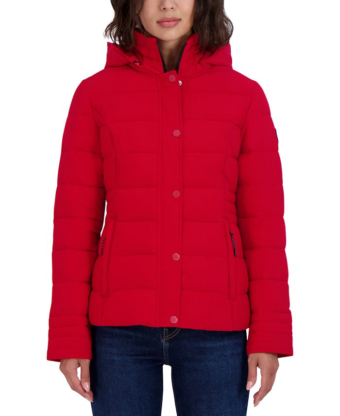 Nautica Women's Hooded Packable Puffer Coat, Created for Macy's