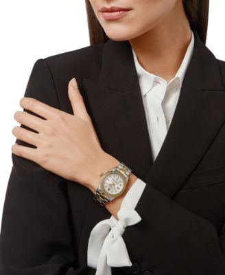 Women's Queen Two-Tone Stainless Steel Bracelet Watch 36mm