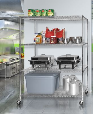 MEGA RACK 4-Tier NSF Steel Wire Shelving