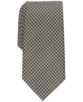 Club Room Men's Classic Grid Tie, Created for Macy's - Yellow
