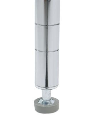 Commercial-Grade 5-Tier NSF-Certified Steel Wire Wheeled Shelving