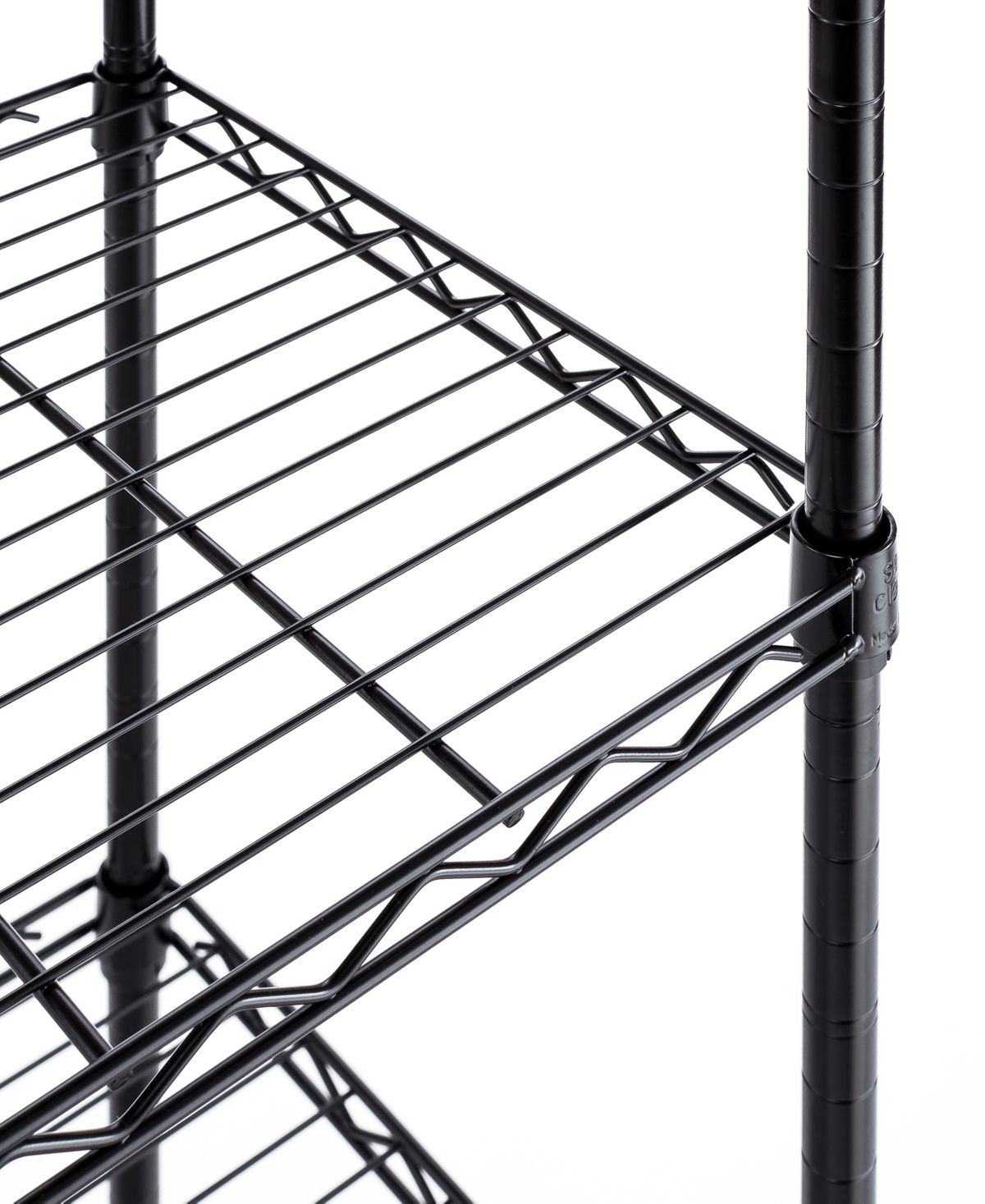 Shop Seville Classics 5-tier Black Epoxy Steel Wire Shelving
