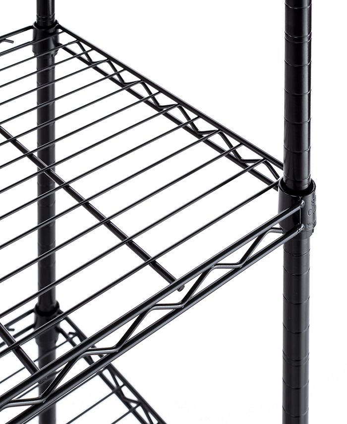 Seville Classics 5Tier Black Epoxy Steel Wire Shelving Macy's