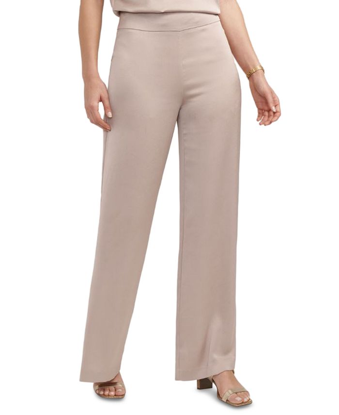 Anne Klein Women's Collection Side-Zip Hollywood Waist Pants - Macy's