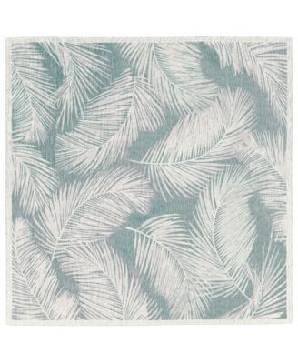 Carmel Fronds 7'10" x 7'10" Square Outdoor Area Rug