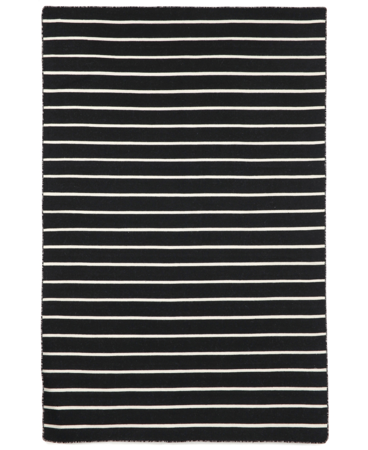 Liora Manne' Sorrento Pinstripe 8'3in x 11'6in Outdoor Area Rug - Black