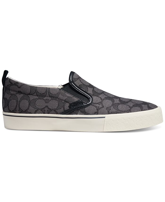 COACH Men's Jacquard Signature SlipOn Skate Sneaker Macy's