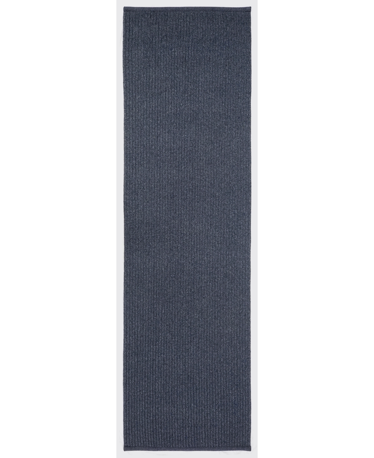 Liora Manne' Calais Solid 2' x 7'6in Runner Outdoor Area Rug - Navy