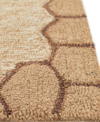 Frontporch Honeycomb Bee 3'6" x 5'6" Outdoor Area Rug
