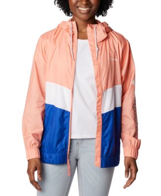 women's columbia sandy sail hood windbreaker jacket