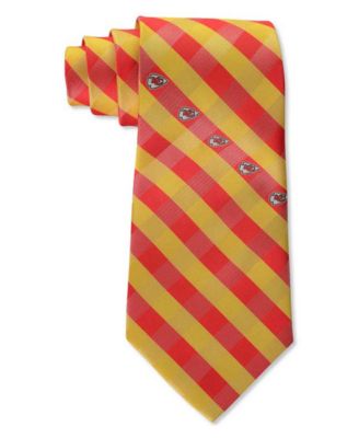 Eagles Wings - Kansas City Chiefs Checked Tie