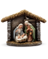 Nativity in Creche - Natural