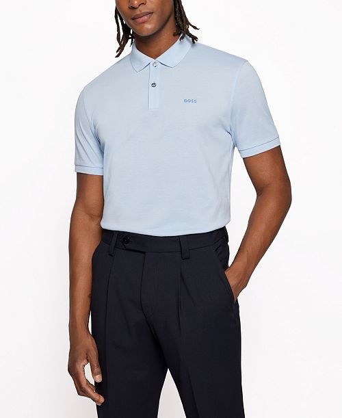 alfani BOSS by Hugo Boss Men's Cotton Regular-Fit Polo Shirt Brands