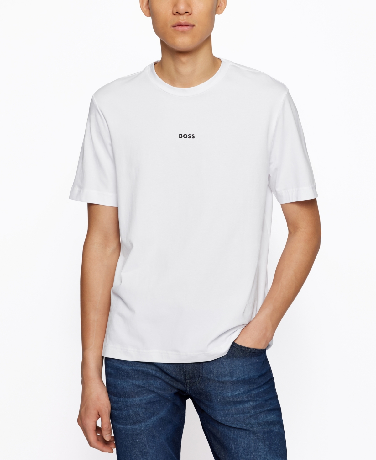Hugo Boss Boss Tchup Relaxed Fit T-shirt Men In White