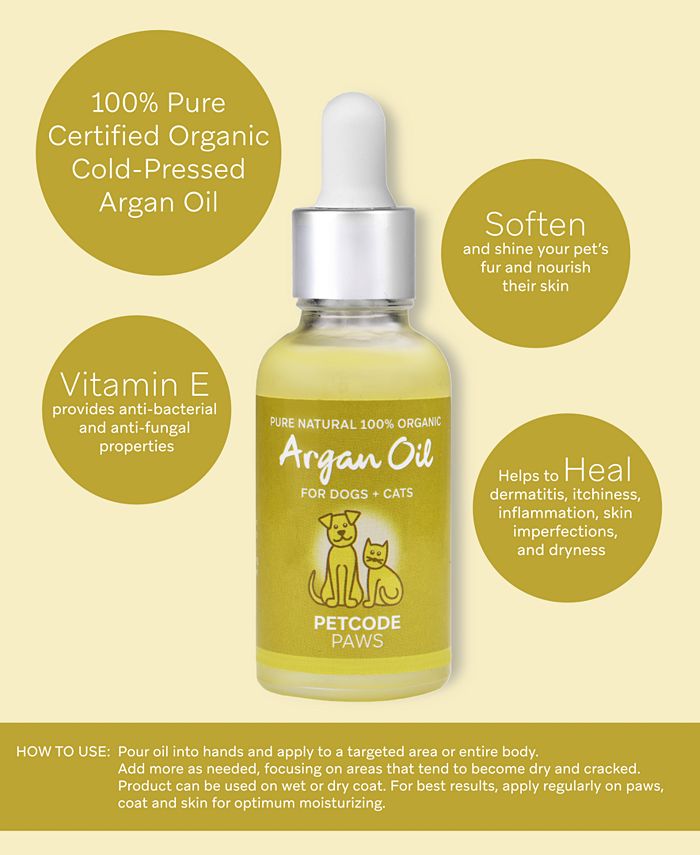 Petcode Paws 100 Pure Natural Argan Oil For Dogs, Cats Macy's