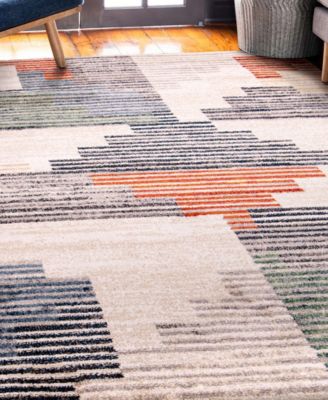 CLOSEOUT! Gemstone Deco Blocks 7'10" x 10'10" Area Rug