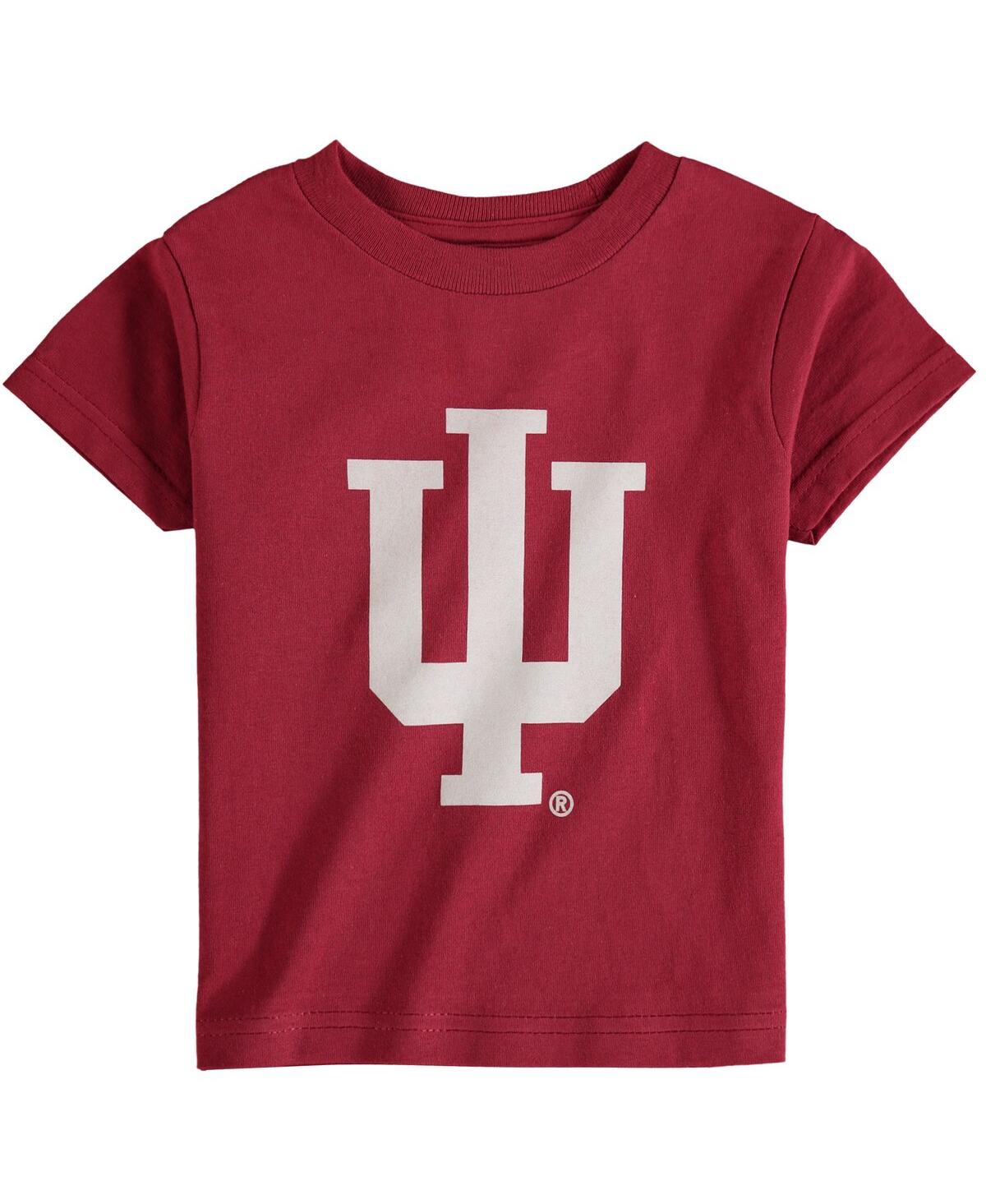 Two Feet Ahead Babies' Boys And Girls Toddler Crimson Indiana Hoosiers Big Logo T-shirt