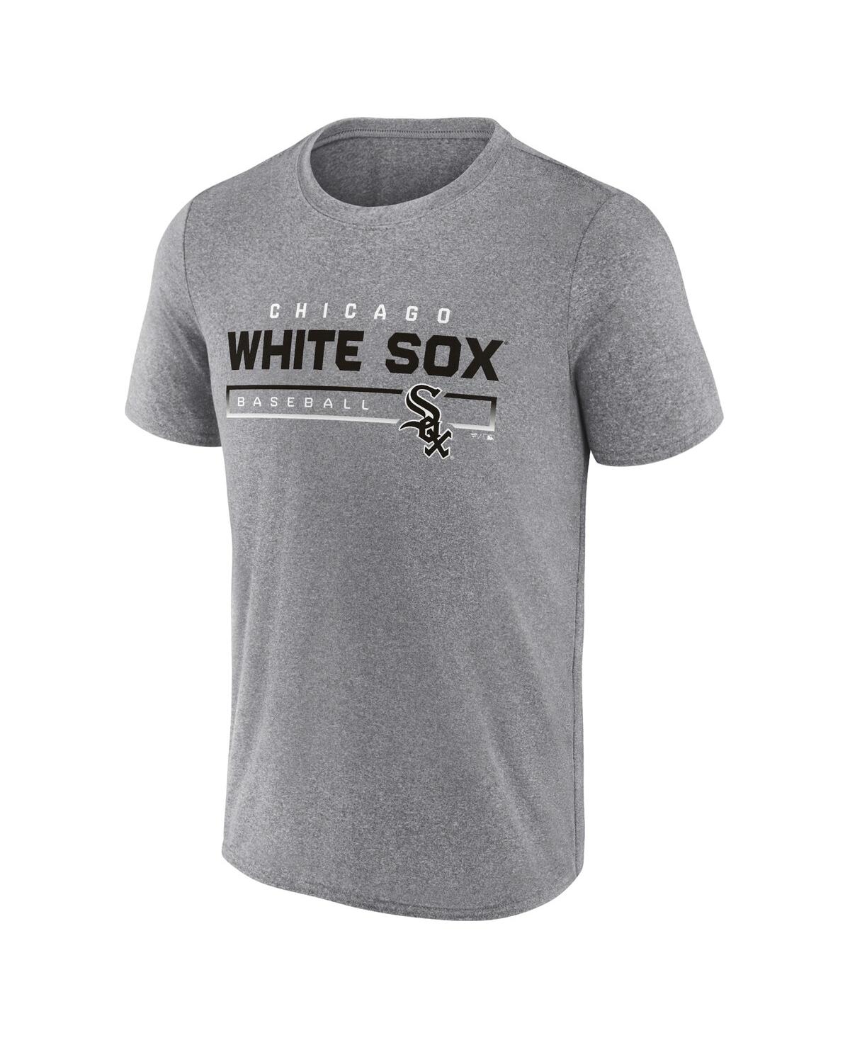 Shop Fanatics Men's  Heathered Gray Chicago White Sox Durable Goods Synthetic T-shirt