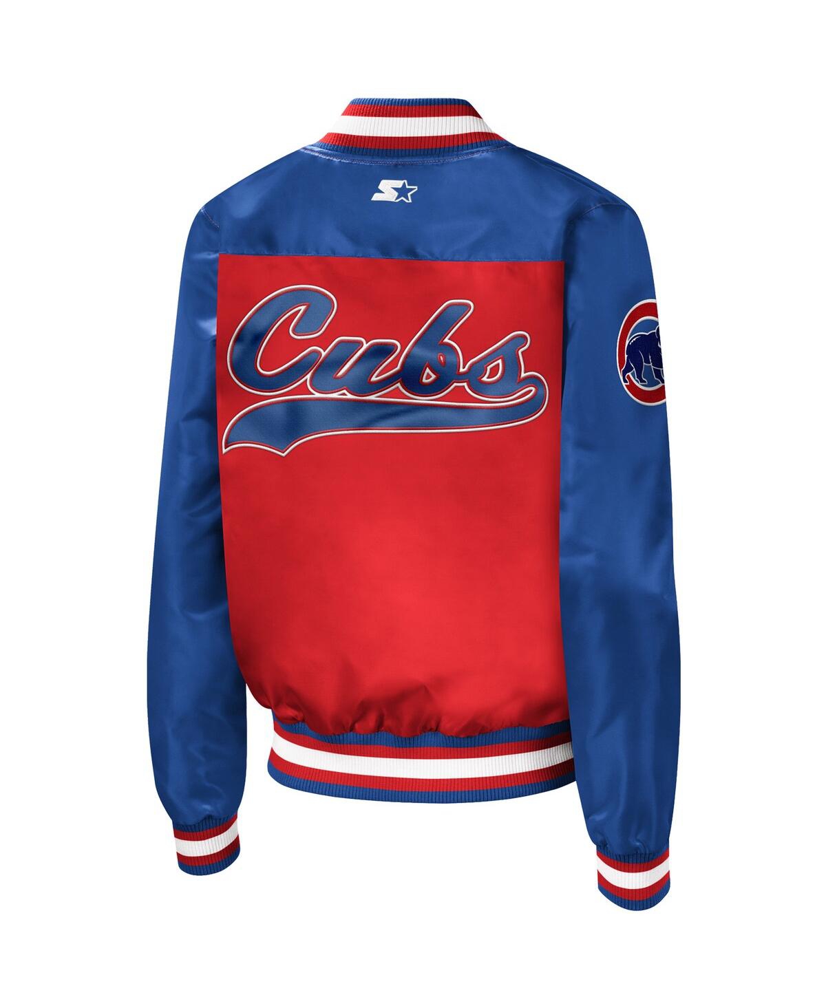 STARTER WOMEN'S STARTER RED CHICAGO CUBS THE LEGEND FULL-SNAP JACKET 