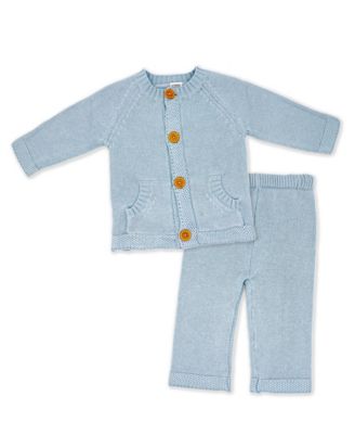 Baby Boys or Baby Girls Knit Sweater and Pant, 2 Piece Set - Blue
