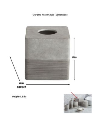 City Line Tissue Box Cover