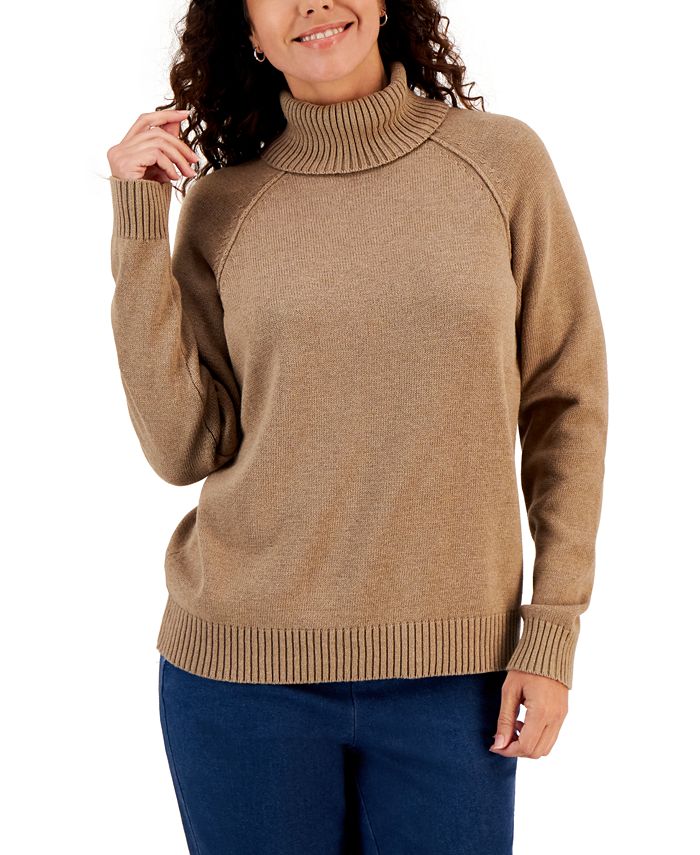 Karen Scott Women s Cotton Turtleneck Sweater Created for Macy s