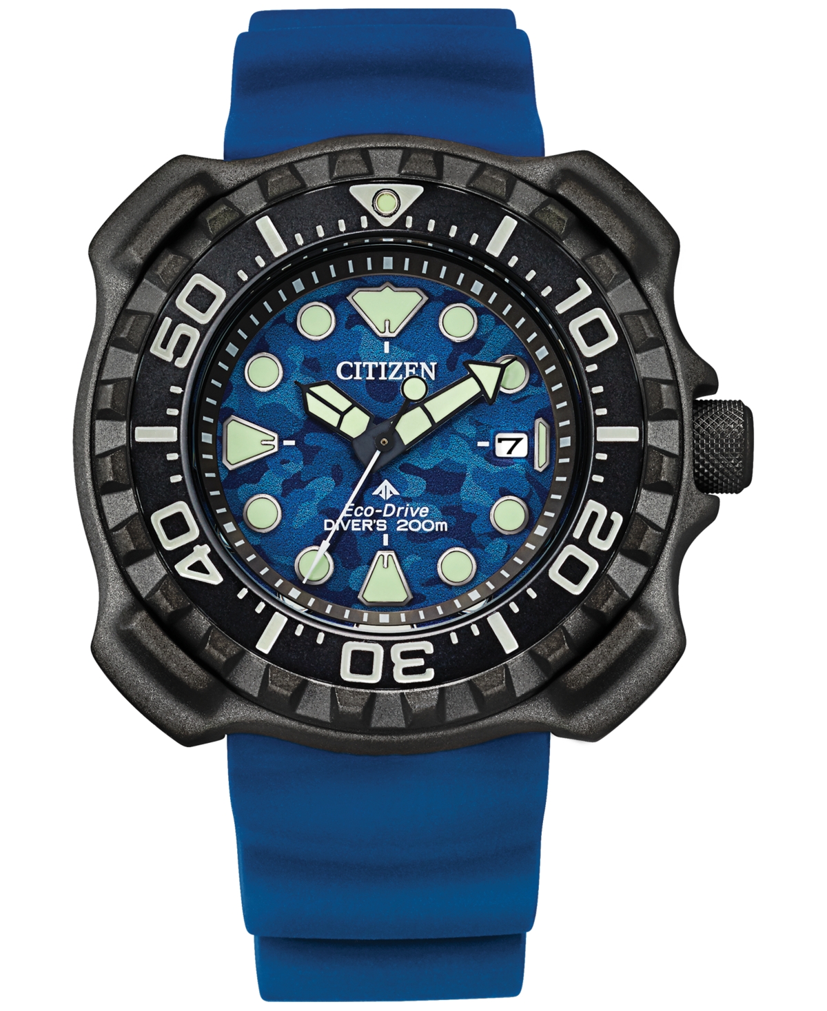 Shop Citizen Eco-drive Men's Promaster Dive Blue Strap Watch, 47mm