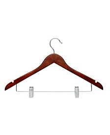 Cherry Wood Suit Hangers, Set of 12