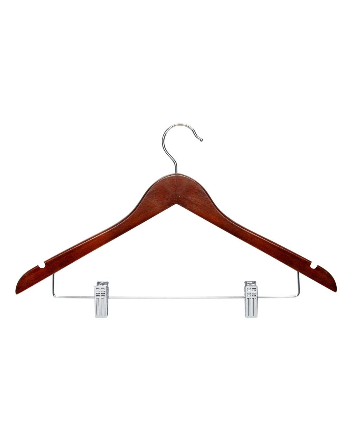 Honey Can Do Cherry Wood Suit Hangers, Set Of 12 In Natural