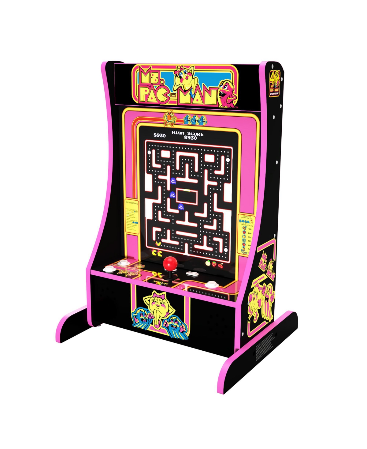 14369323 Arcade 1Up Ms. Pac-Man Portable Partycade with Lig sku 14369323