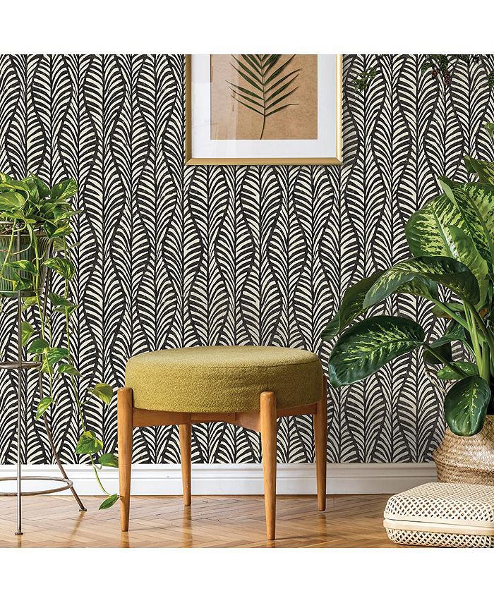 Tempaper Block Print Leaves Peel and Stick Wallpaper & Reviews - All Wall  Décor - Home Decor - Macy's