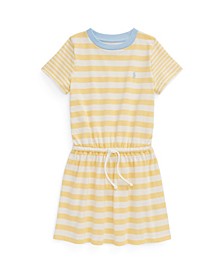 Little Girls Striped Jersey T-shirt Dress