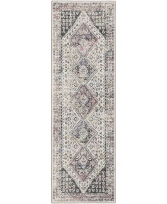Jericho Washable JC9 2'6" x 8' Runner Area Rug