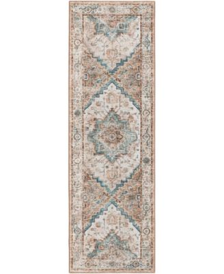 Jericho Washable JC2 2'6" x 10' Runner Area Rug