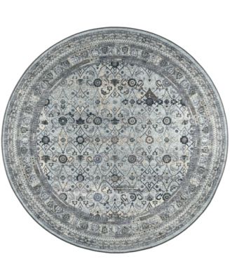 Jericho Washable JC7 4' x 4' Round Area Rug