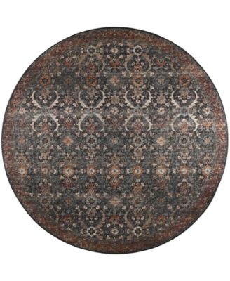 Jericho Washable JC1 6' x 6' Round Area Rug