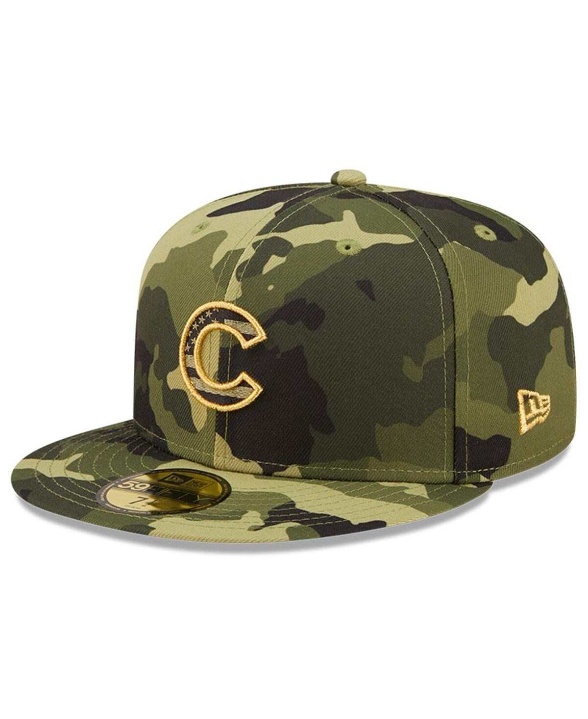 Men's New EraChicago Cubs 2022 Armed Forces Day On-Field 59Fifty Fitted Hat - Camo